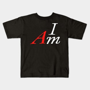 I AM by Tai's Tees (wht) Kids T-Shirt